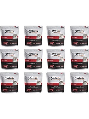 Odea Pouch Yaş Kedi Sı, Kuzu Etli, Tahılsız, Yetişkin, (12 x 85 Gr)