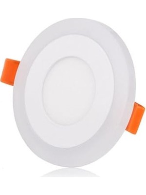 Odea 2 Adet Çift Renkli Hero LED Panel 3+3 Watt Dış Çapı 10 cm Mavi-Beyaz Iki Renkli Tavan Spot Lambası