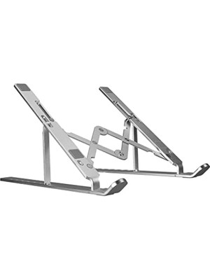 Odea Blueforce As-70 7 Kademeli Alüminyum Taşınabilir Laptop Notebook Tablet Standı Katlanabilir Portatif Macbook Metal Stant 10 Inç-16 Inç Uyumlu