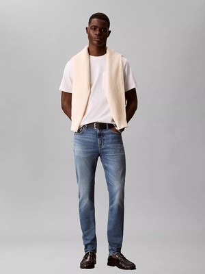 Calvin Klein Erkek Slım Taper Blue Tıde Jean Pantolon LV04RF742GR7O