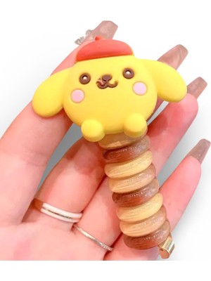 Sheker Home Pompompurin Yaylı Toka Spiral Toka Makarna Toka - 2 Adet