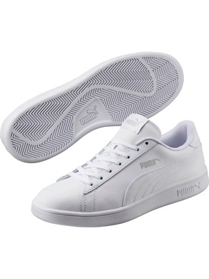 Puma Erkek Beyaz Puma Smash V2 L Beyaz Erkek Spor Ayakkabı & Sneaker