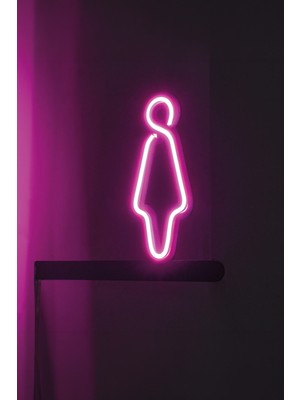 Morimora Wc Kadın Neon Tabela