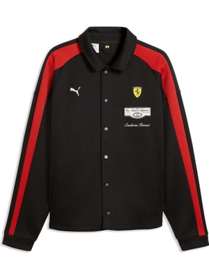 Puma Erkek Siyah Puma Ferrari T7 Track Jkt Siyah Erkek Ceket