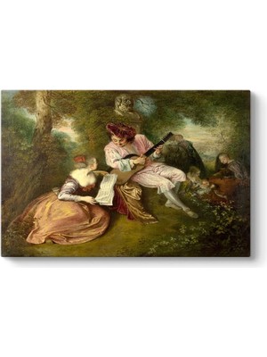 Asitan Watteau - Aşkın Ölçeği Tablosu 90 x 60