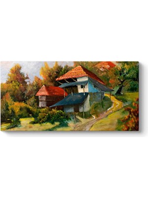 Asitan Manzara Tablosu 83 x 40-2 Parçalı