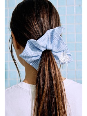 Bony Socks Fiyonk Detaylı Taşlı Lastik Toka Mavi