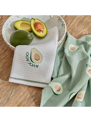 Asitan Karaca Home Avocado %100 Pamuk 2 Parça Mutfak Havlusu Green