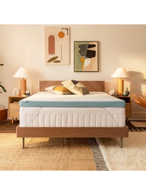 Asitan Tempur-Adapt Soğutma 7 8 cm Ikiz Yatak Üstü Orta Lüks Premium Köpük Yıkanabilir Kılıf Orta