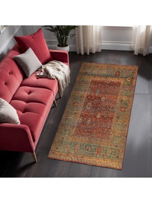 Asitan Rubby Kadife Kaymaz Pamuk Tabanlı Yıkanabilir Antibakteriyel Salon Halısı 120X180