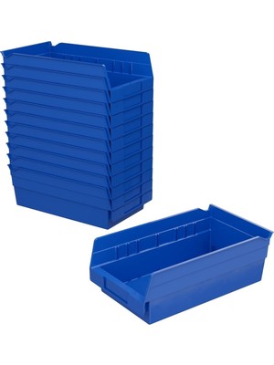 Asitan 12 Inç 6 4-Inç Açık Plastik Çöp Kutusu Box Regal Kuş Yuvası 12 Adet 30130