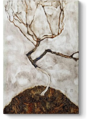 Asitan Egon Schiele - Sonbaharda Küçük Ağaç Tablosu 30 x 45