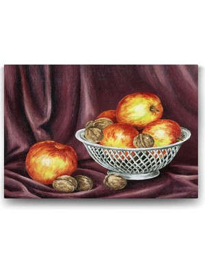 Asitan Elma Yağlıboya Tablo - 90X60CM