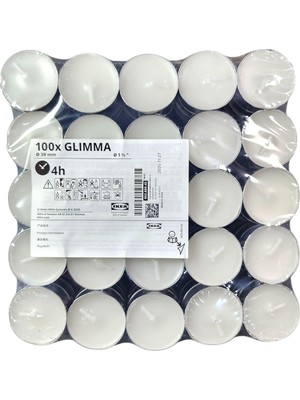 Asitan Ikea 100 Tealight Mum Kokusuz Ev Tatil Parti Dekoru Glımma