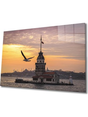 Asitan Kız Kulesi 2 Cam Tablo