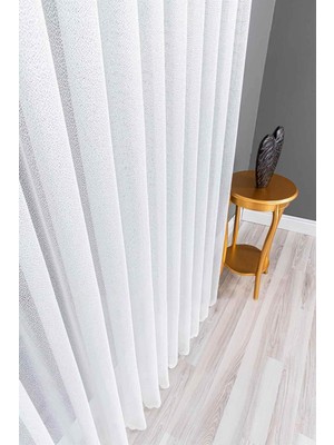 Asitan Evdepo Home Kırık Beyaz Ekstraforlu Pilesiz Tül Perde 120 x 240 cm