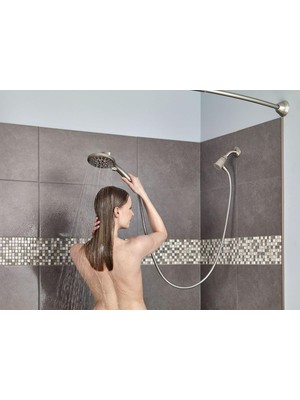 Asitan Moen SR2201BN Duş Perdesi Halkası, Fırçalanmış Nikel