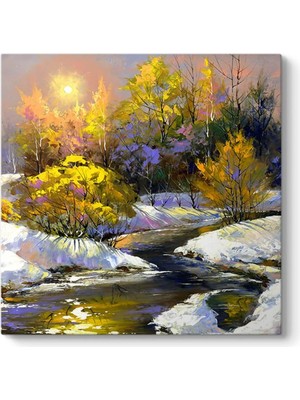 Asitan Güneş ve Kar Tablosu 100 x 100