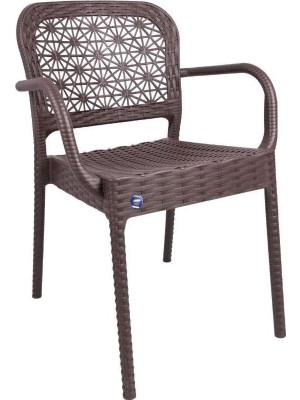 Asitan Mandella Ares Rattan Koltuk (4 Adet) Kahverengi