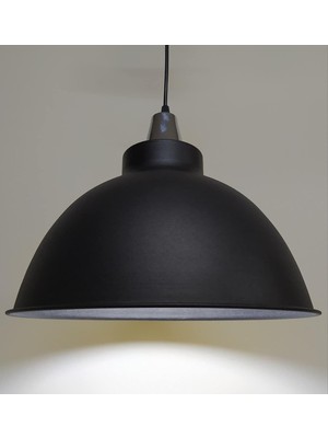 Asitan Rsylight Retro Metal Sarkıt Avize Rustik Tekli Sarkıt Siyah Içi Sarı Siyah RT8010000