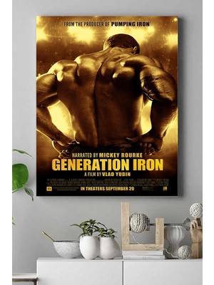 Asitan (PSTER16075) Generation Vücut Geliştirme Body Building Fitness Kanvas Tablo 30 x 40
