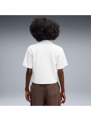 Puma Kadın / Kız Beyaz Puma Puma Class Polo Tee Beyaz Kadın Polo