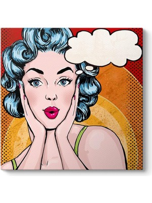 Asitan Pin-Up Modeli Tablosu 40 x 40