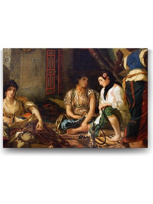 Asitan Cezayirli Kadınlar Tablosu - 140X100CM