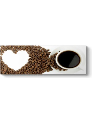 Asitan Kahve Sevgisi Panorama Tablo 120 x 40