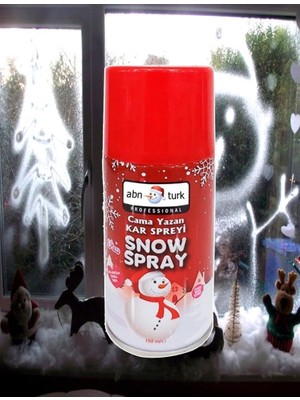 Asitan Duvara Cama Yazan Kar Spreyi Noel Ağacı Dekoru Iz Bırakmdan Silinebilir Erimeyen Kar Spreyi 150M
