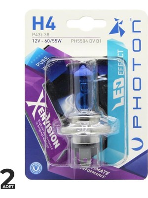 Asitan Photon Diamond Xen Vision 12V Beyaz Ampul H4