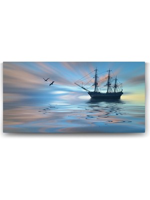 Asitan Yansımalar ve Gemi Tablosu - 160X80CM