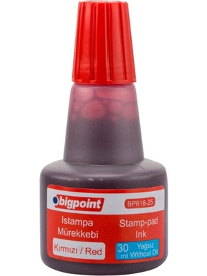 Asitan Bigpoint Istampa Mürekkebi 30ML Kırmızı KOD:616-25