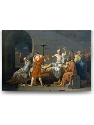 Asitan Jacques Louis David - Sokrates'in Ölümü Tablosu - 90X60CM