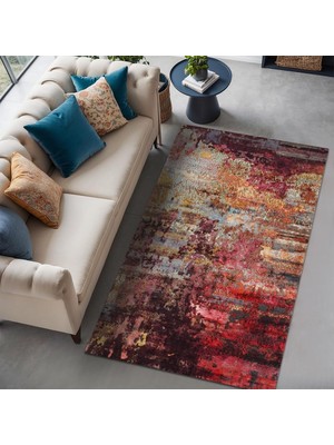 Asitan Kadife Kaymaz Pamuk Tabanlı Yıkanabilir Antibakteriyel Salon Halısı 200X300