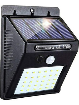 Asitan Solar Güneş Enerjili Şarj Olabilen 20 Ledli Bahçe Lambası