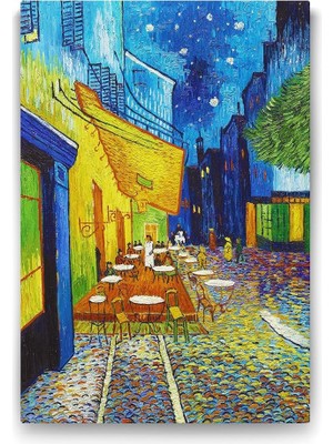 Asitan Vincent Van Gogh - Terrasse De Cafe Tablosu - 40X60CM