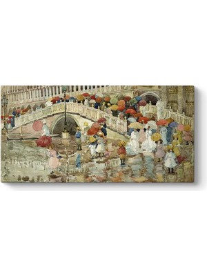 Asitan Maurice Prendergast - Yağmur Şemsiyeleri Tablosu 120 x 60