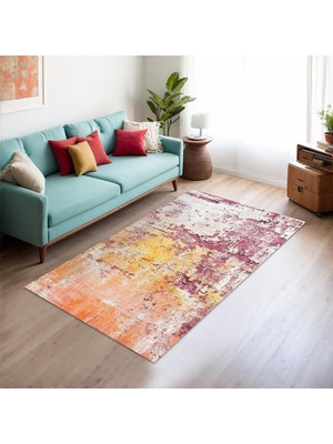 Asitan Sally Kadife Kaymaz Pamuk Tabanlı Yıkanabilir Antibakteriyel Salon Halısı 120X180
