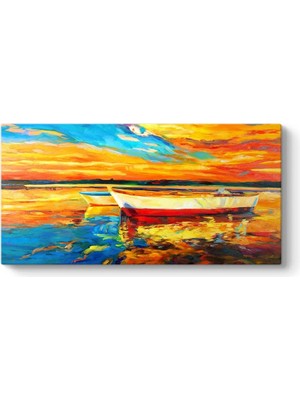 Asitan Tekne Yağlıboya Tarzı Tablo 160 x 80