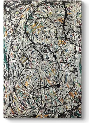 Asitan Jackson Pollock - Dalgalı Yollar Tablosu 30 x 45