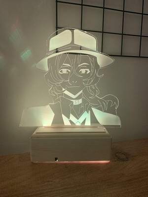 Asitan Modiwa Bungo Stray Dogs Chuuya Nakahara 16 Renk Gece Lambası