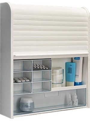Asitan Primanova 092 Panjurlu Çok Amaçlı Kilitli Ecza ve Banyo Dolabı
