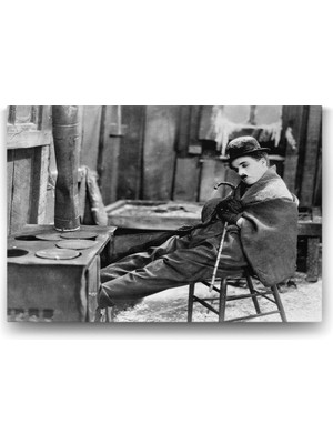 Asitan Chaplin ve Soba Tablosu - 75X50CM