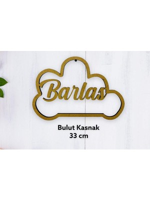 Asitan Makrome Için Ham Kasnak Ahşap Kapı Süsü Isimlik Yenidoğan Hediyelik Mdf (32 Cm)