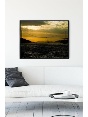 Asitan (PSTER13613) Istanbul Boğazı Manzara Çerçeveli Tablo 4 (21X30CM)