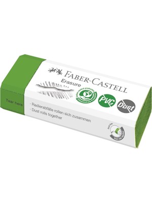 Asitan Faber-Castell Silgi, Pvc Içermez ve Tozsuz, Yeşil (188121), 1 Adet