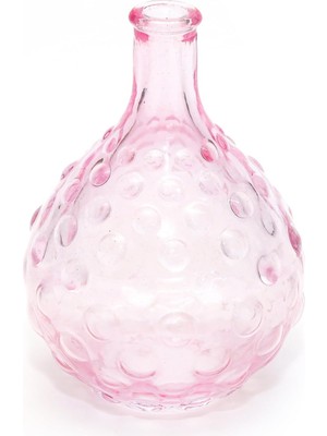 Asitan Pembe Bubble Cam Vazo (15 Cm)