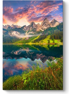 Asitan Dağ ve Göl Manzarası 50 x 75