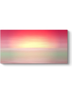 Asitan Pembe Gün Batımı ve Deniz 120 x 60